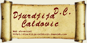Đurđija Ćaldović vizit kartica